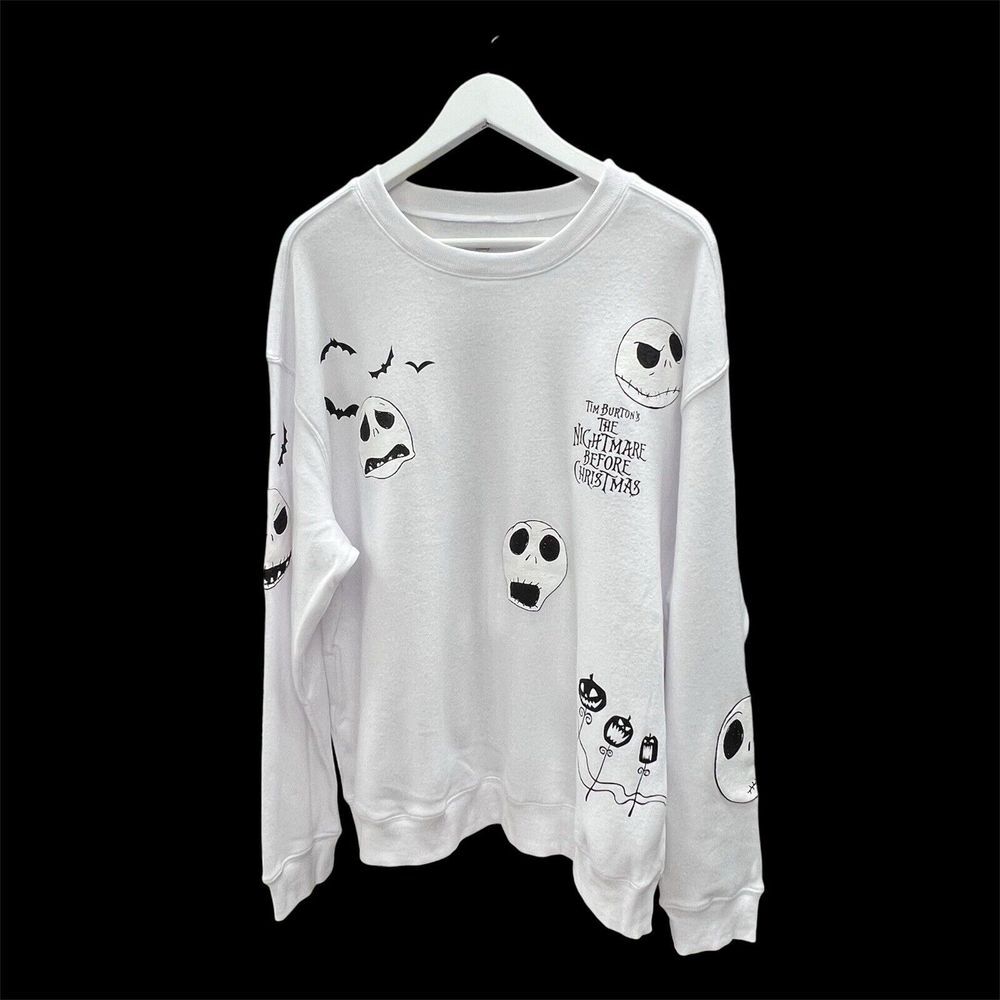 Disney Tim Burton Nightmare Before Christmas Halloween Sweatshirt Size 2x - 468‎